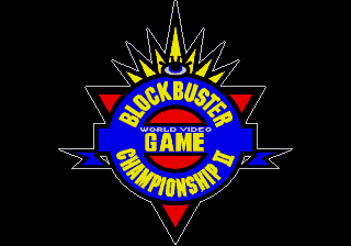 Blockbuster World Video Game Championship II Title Screen